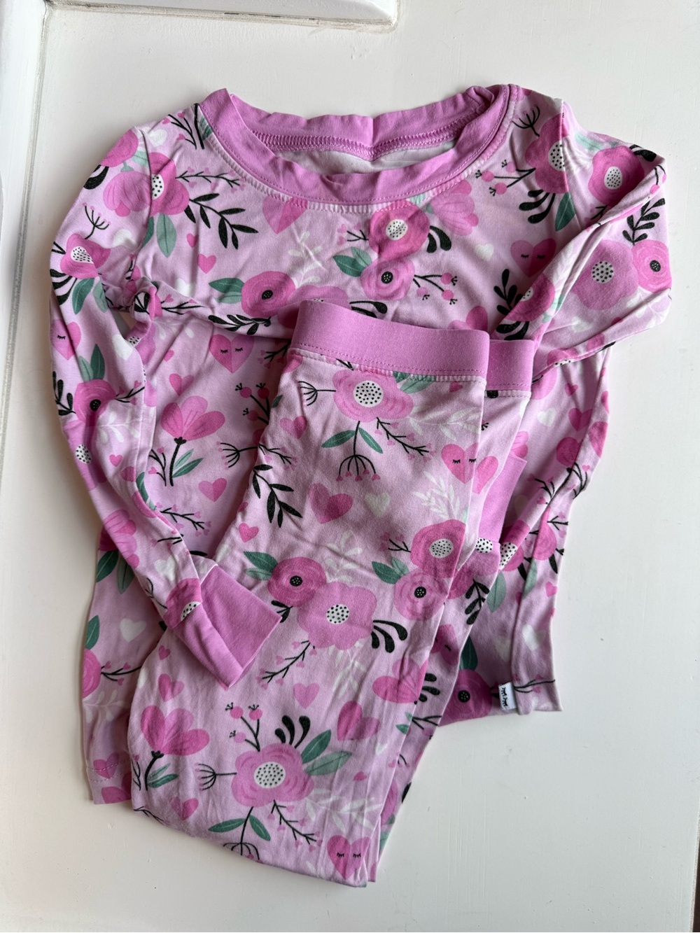 Little Sleepies Pink Floral Long-Sleeve Pajama Set